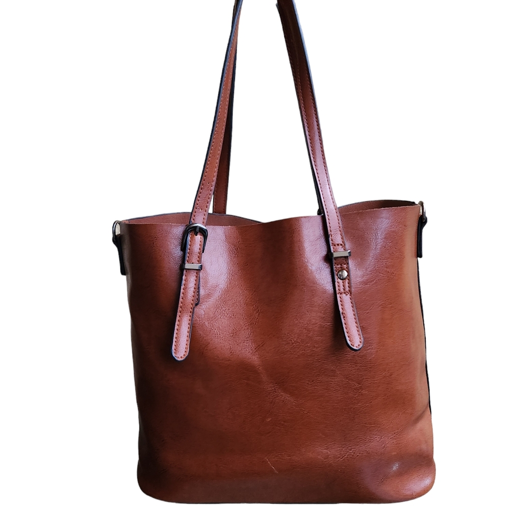 Brown Leather Tote Bag